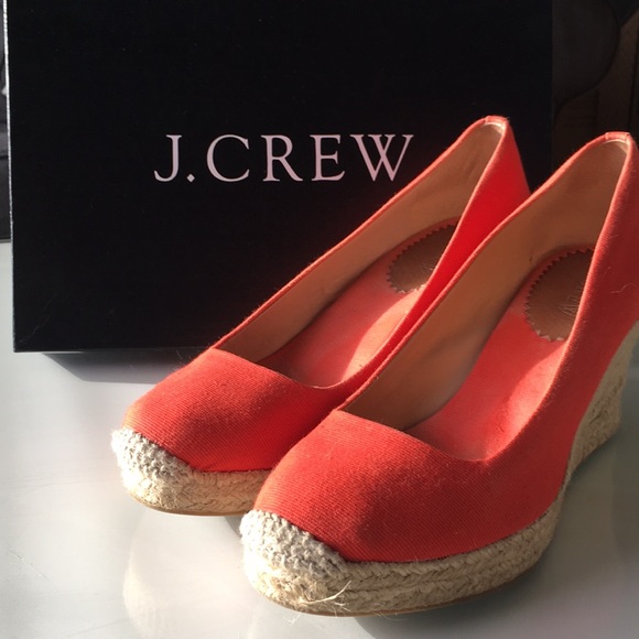 J. Crew Shoes - [J. Crew] Seville Modern Red Espadrille Wedges